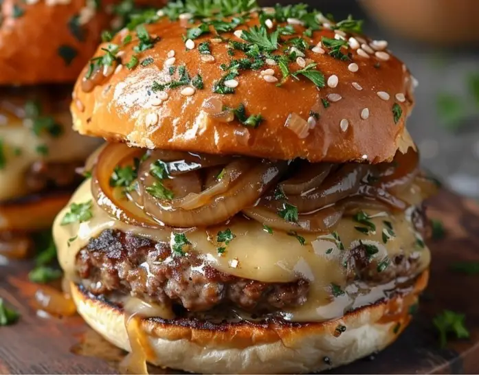 French Onion Soup Burgers Recipes